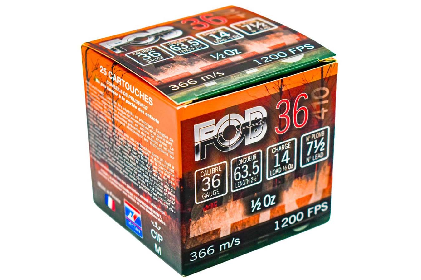 NOBLE 410 Bore 2.5 in 1/2oz 7.5 Shot Shotshell NSI 25/Box