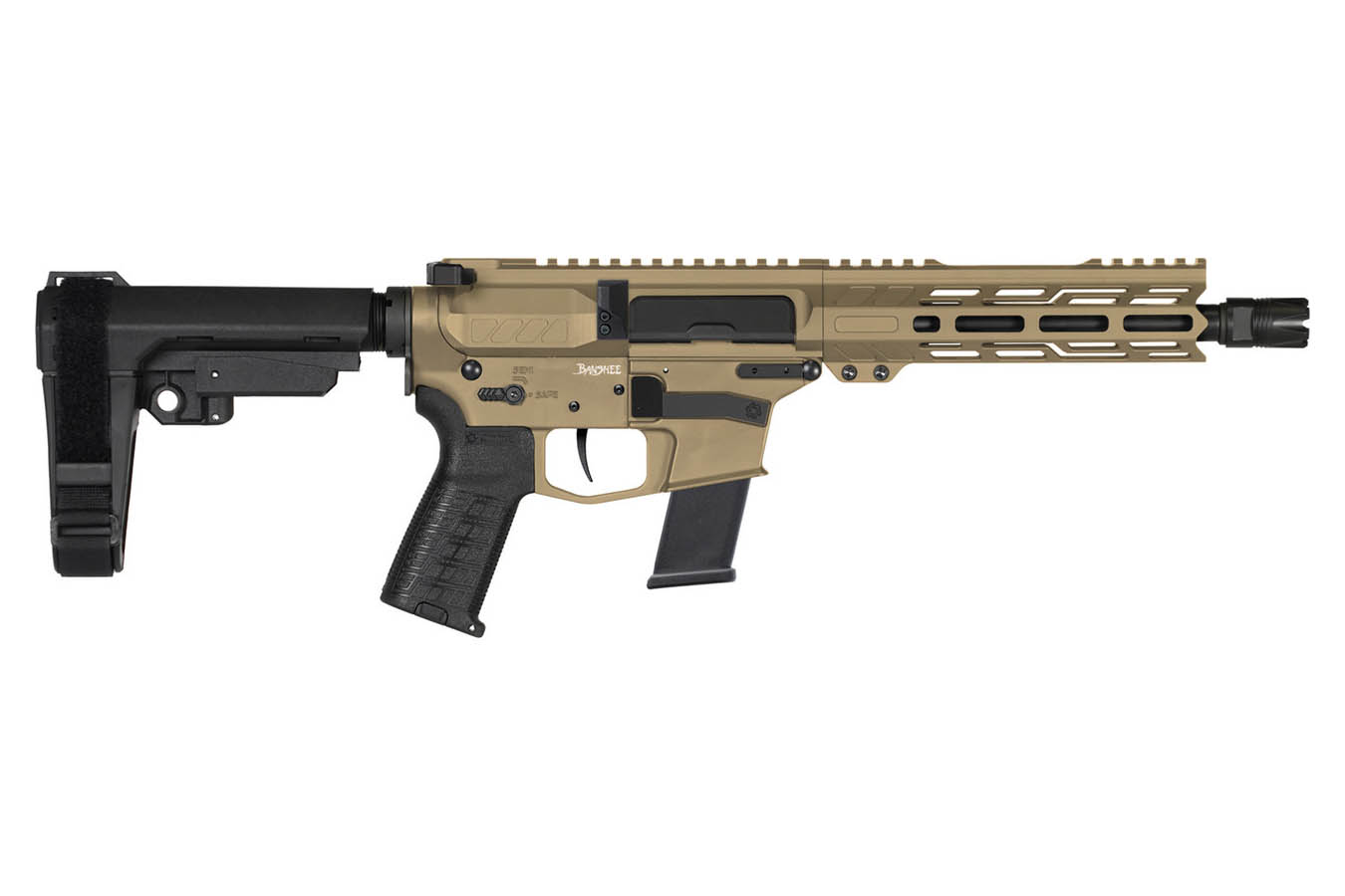 CMMG BANSHEE Mk10 10mm AR Pistol with Coyote Tan Cerakote Finish