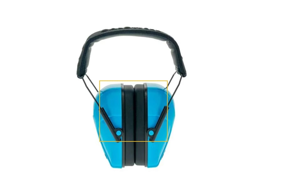 CALDWELL 24NRR Youth Passive Earmuff (Neon Blue)