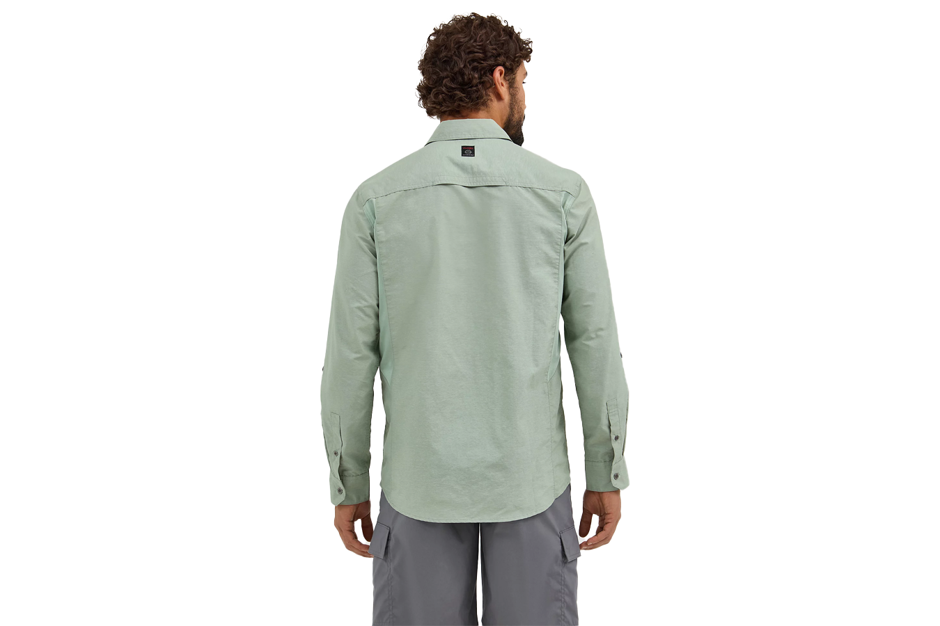 Wrangler ATG Men's Mix Material Long Sleeve Shirt - Iceberg Green