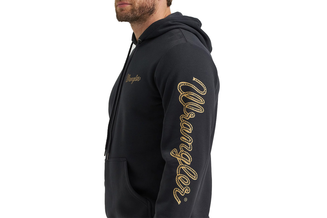Wrangler Mens Rope Logo Hoodie