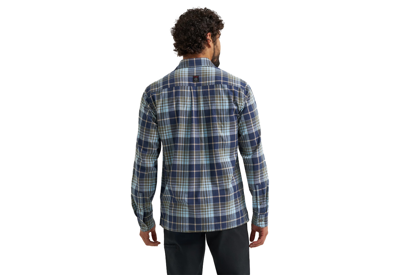 Wrangler ATG Men's Adventure 365 Plaid Shirt - Finch Blue Nights