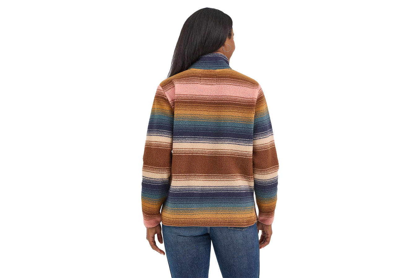 Wrangler Womens Retro Quarter-Zip Sherpa Pullover
