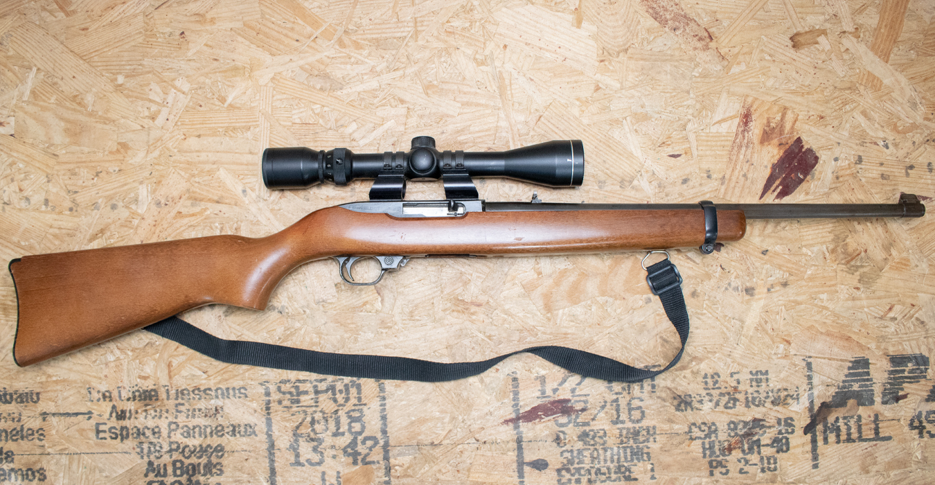 RUGER 10/22 Carbine 22 LR Police Trade-In Rifle with Scope and Sling (Magazine Not Included)