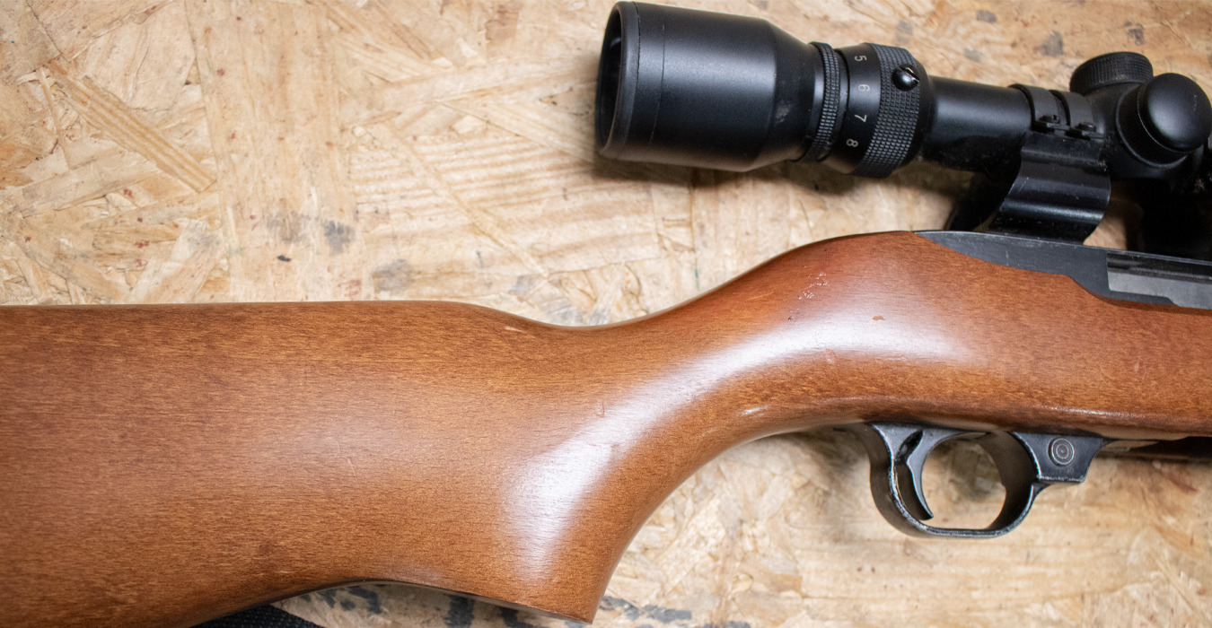 RUGER 10/22 Carbine 22 LR Police Trade-In Rifle with Scope and Sling (Magazine Not Included)