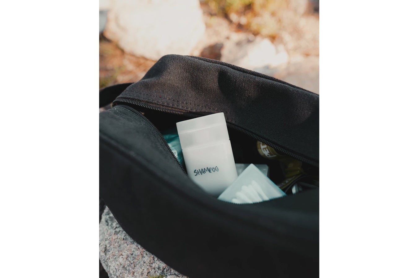 Stansport Cotton Canvas Travel Accessory Bag Black