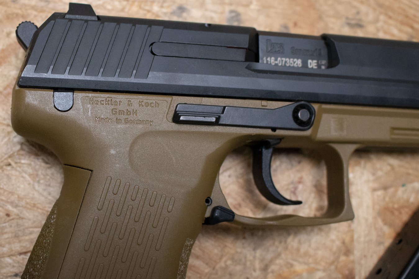 H  K P2000 9mm Police Trade-In Pistol with FDE Frame