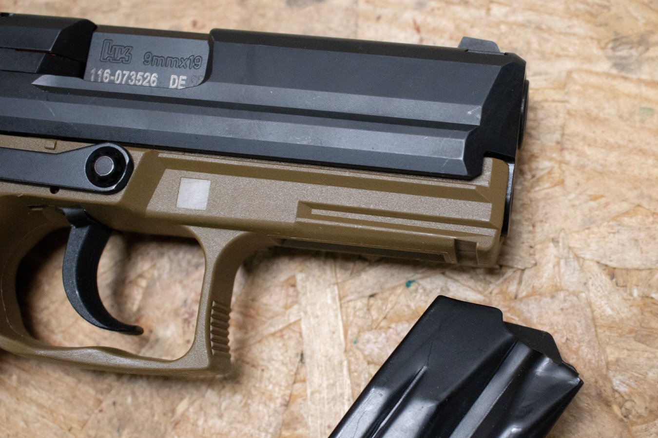 H  K P2000 9mm Police Trade-In Pistol with FDE Frame