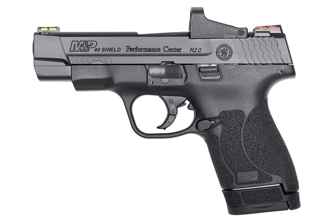 SMITH AND WESSON M&P40 Shield M2.0 Performance Center 40 S&W Optics Ready with 4-Inch Barrel and Red