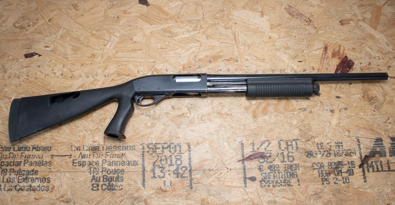 REMINGTON 870 Wingmaster 12 Gauge Police Trade-In Shotgun with Synthetic Pistol Grip Stock