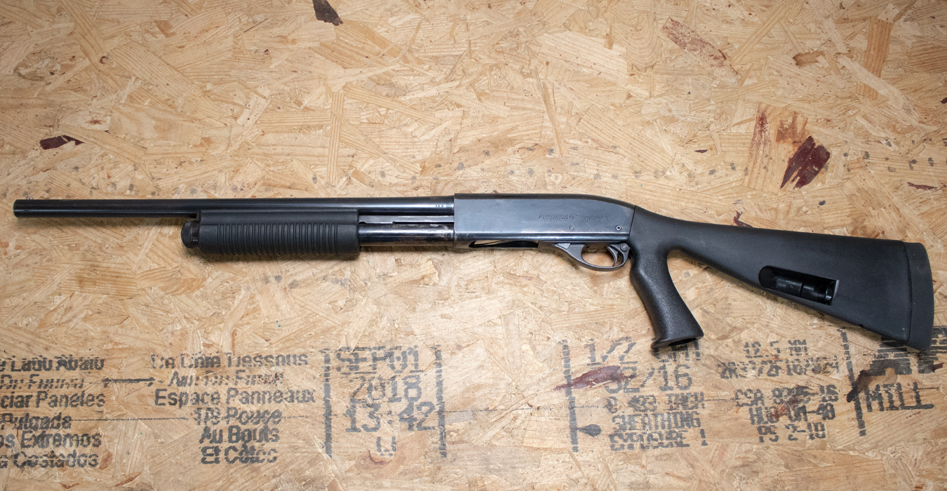 REMINGTON 870 Wingmaster 12 Gauge Police Trade-In Shotgun with Synthetic Pistol Grip Stock