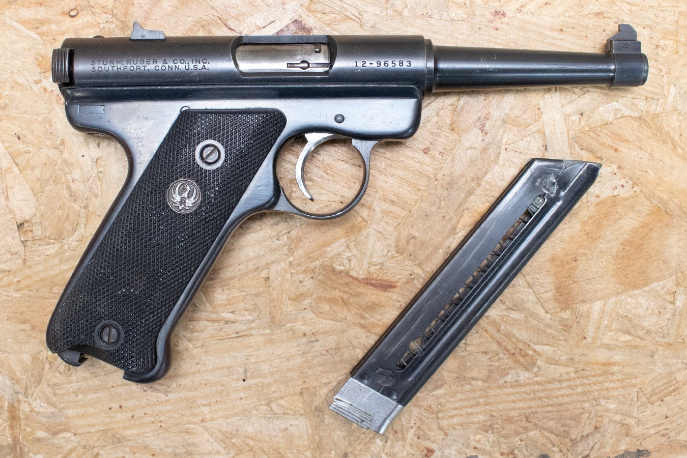 RUGER Mark I 22LR Police Trade-In Pistol with 4.75 Inch Barrel