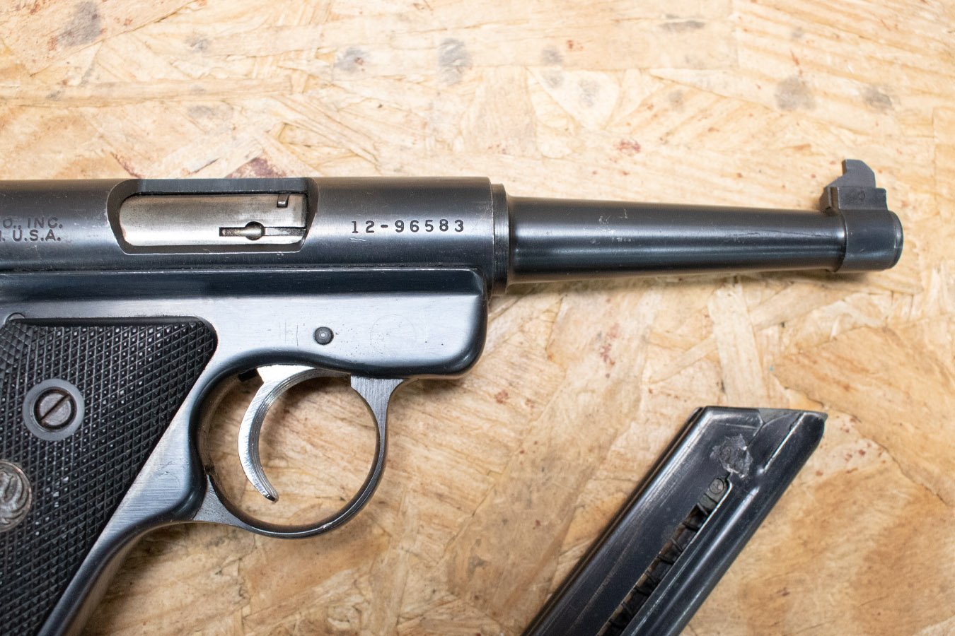 RUGER Mark I 22LR Police Trade-In Pistol with 4.75 Inch Barrel