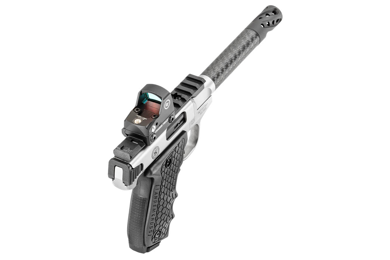 SMITH AND WESSON SW22 Victory 22LR Performance Center Target Model with Carbon Fiber Barrel and Crimson Trace Red Dot