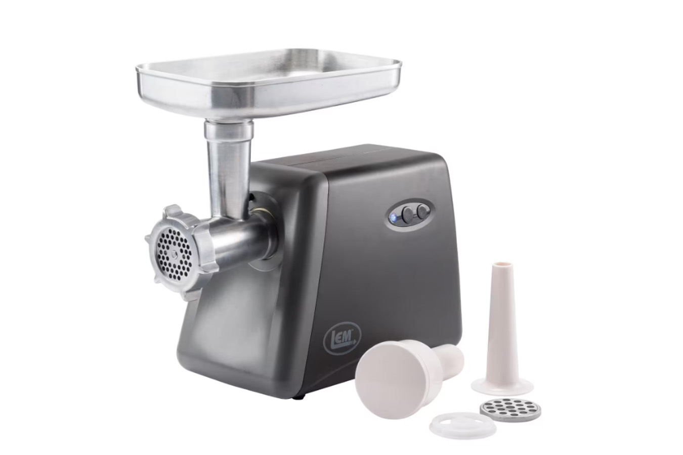 LEM #8 575-Watt Countertop Electric Meat Grinder, Matte Black