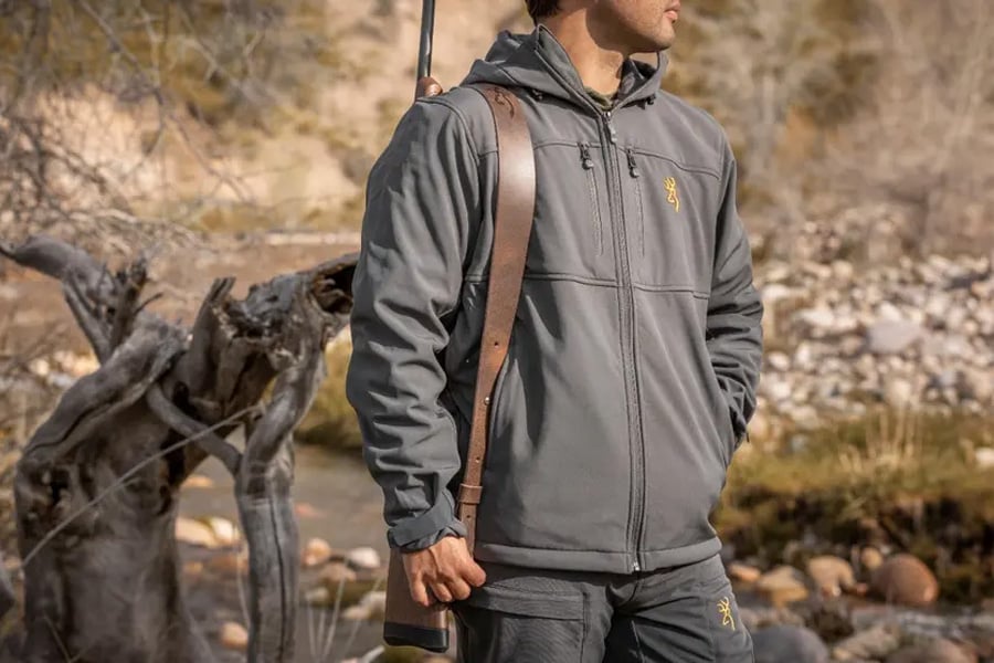 Browning Accessories Big Buckmark Leather Sling - Adjustable