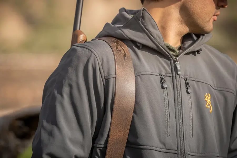 Browning Accessories Big Buckmark Leather Sling - Adjustable