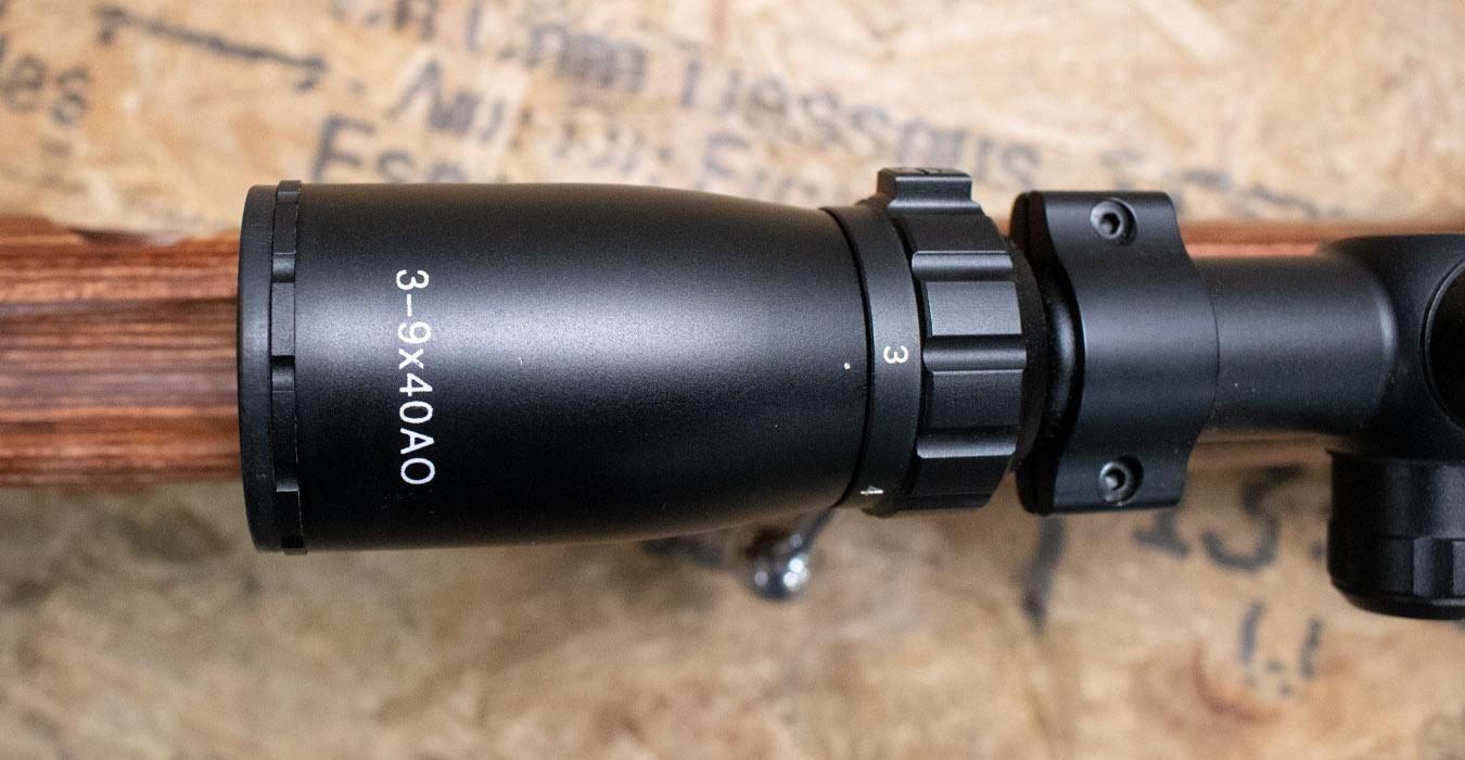 SAVAGE 93R17 17HMR Stainless Police Trade-In Bolt Action Rifle with Thumbhole Stock and Scope