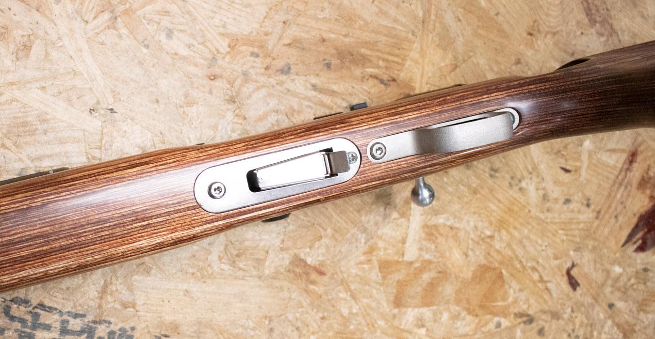 SAVAGE 93R17 17HMR Stainless Police Trade-In Bolt Action Rifle with Thumbhole Stock and Scope