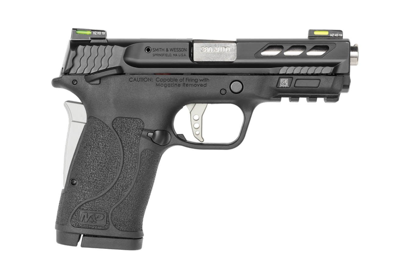 SMITH AND WESSON M&P380 Shield EZ Performance Center 380 ACP Pistol with Silver Ported Barrel