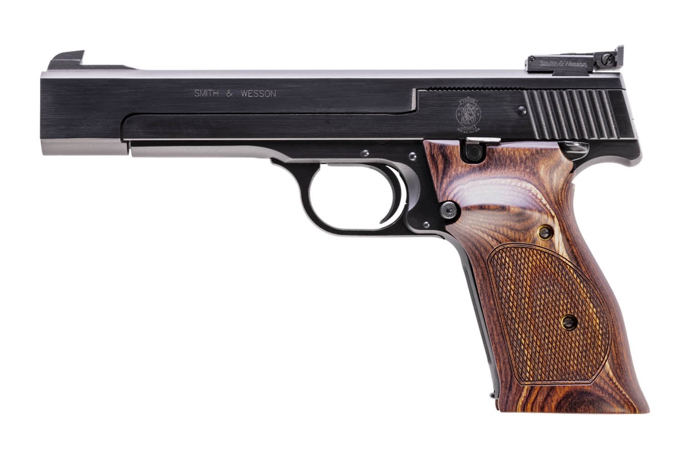 SMITH AND WESSON Model 41 22 LR Rimfire Pistol 5.5-inch with Wood Target Grips