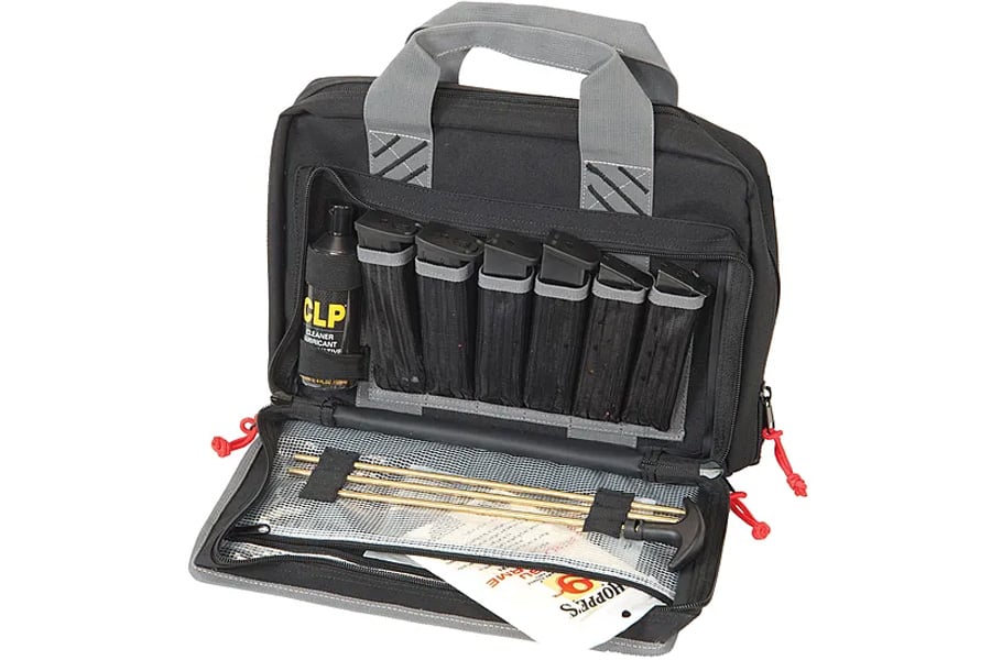 GPS Quad Pistol Range Bag w/Mag Storage & Dump Cut