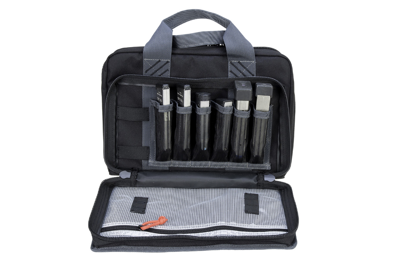 GPS 4 Handgun Range Bag with side pockets that are designed to store Items such as Magazines and Spare Ammo