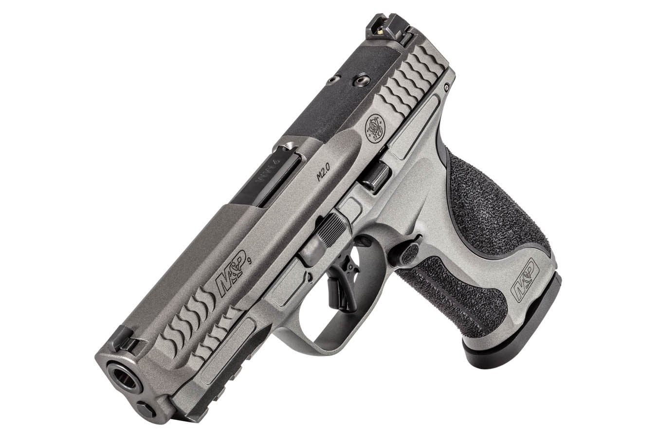 SMITH AND WESSON M&P9 M2.0 Metal 9mm Optic Ready Pistol with 4.25 Inch Barrel and Tungsten Gray Cerakote Frame
