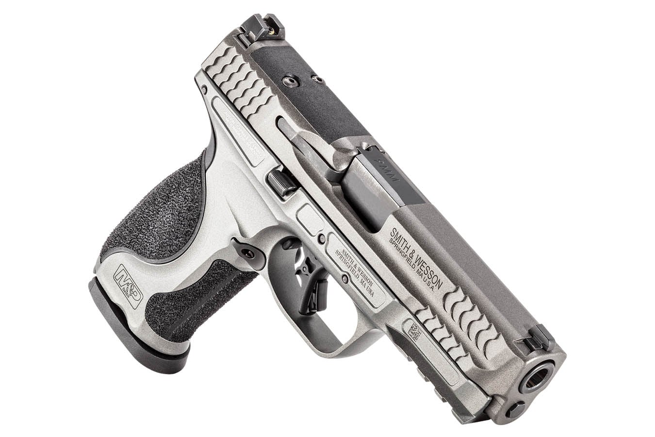 SMITH AND WESSON M&P9 M2.0 Metal 9mm Optic Ready Pistol with 4.25 Inch Barrel and Tungsten Gray Cerakote Frame