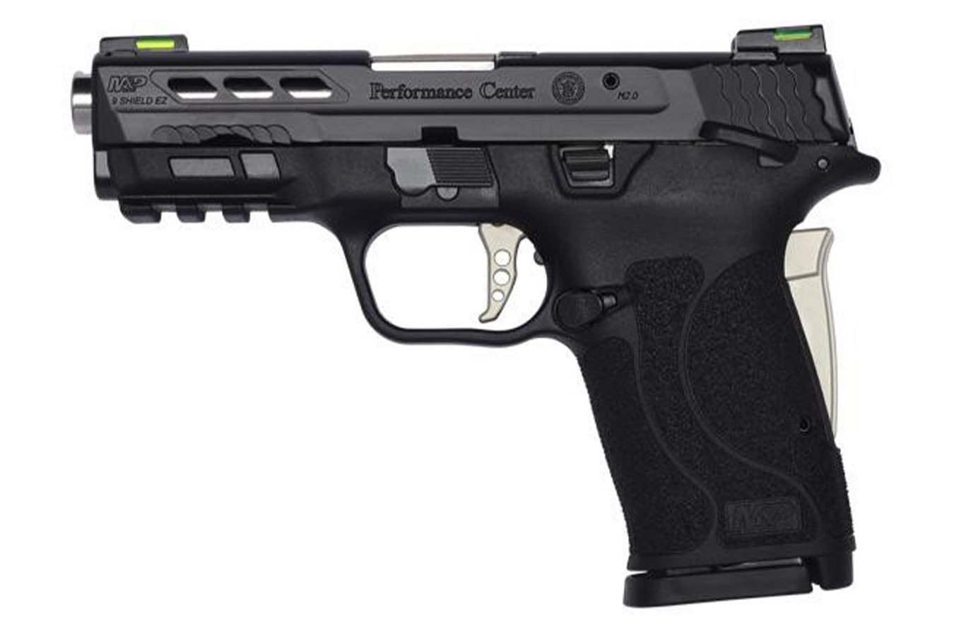 Smith & Wesson MP9 Shield EZ 9mm Performance Center Pistol with Silver Ported Barrel and Thumb