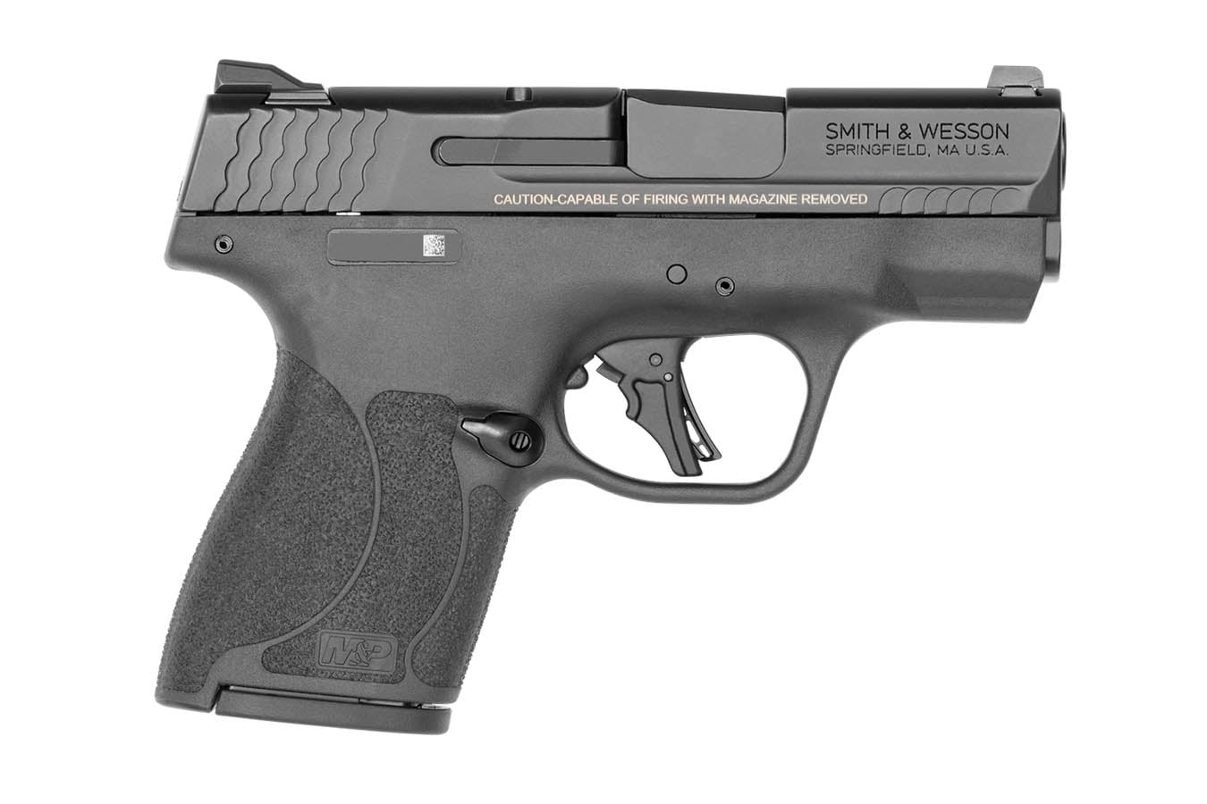 SMITH AND WESSON M&P9 Shield Plus 9mm Micro-Compact Pistol with 10 lb Trigger Pull, Two 10-Round Magazines, and Manual Safety
