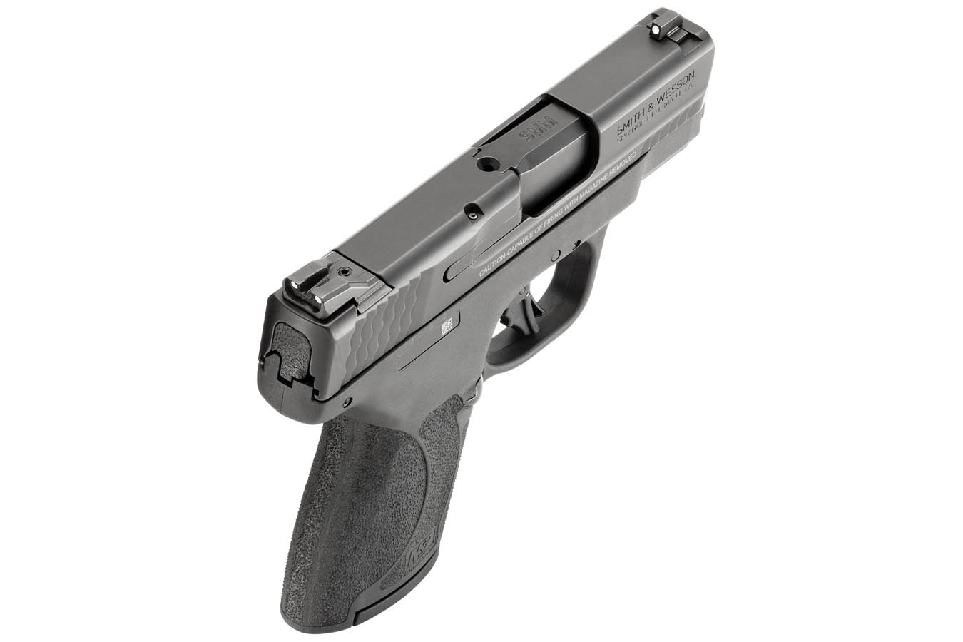 SMITH AND WESSON M&P9 Shield Plus 9mm Micro-Compact Pistol with 10 lb Trigger Pull, Two 10-Round Magazines, and Manual Safety