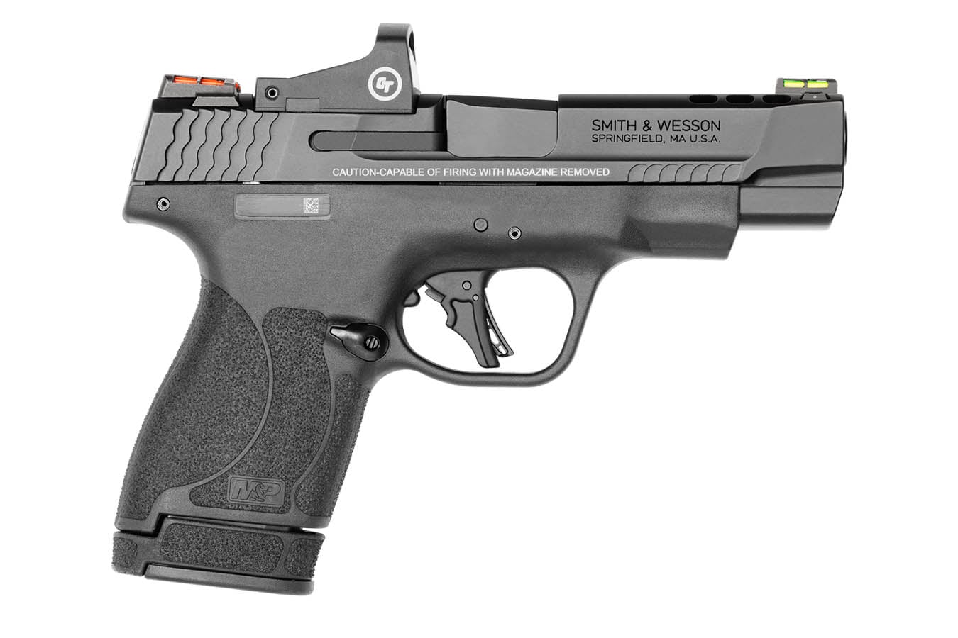 SMITH AND WESSON M&PP Performance Center Shield Plus 9mm Pistol with Cromson Trace Red Dot