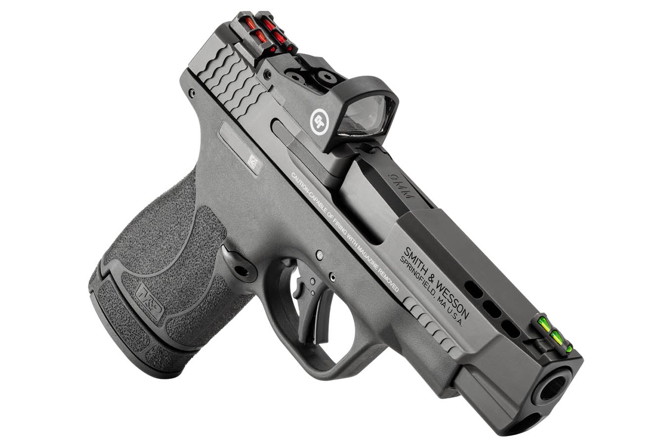 SMITH AND WESSON M&PP Performance Center Shield Plus 9mm Pistol with Cromson Trace Red Dot