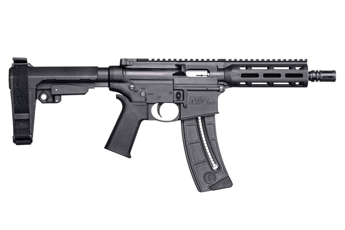 SMITH AND WESSON M&P15-22 22 LR AR-Pistol with SBA3 Pistol Brace