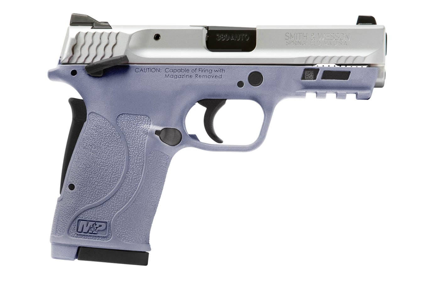 Smith & Wesson MP 380 Shield EZ 380 ACP Semi-Auto Pistol with Crushed Orchid Frame