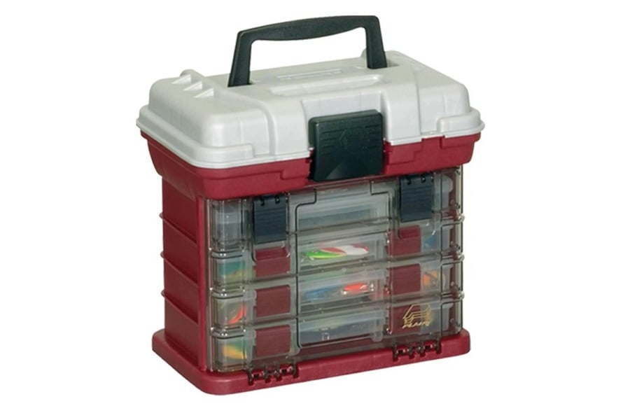 Plano Molding Four by Drawer System 3500 Red Silver