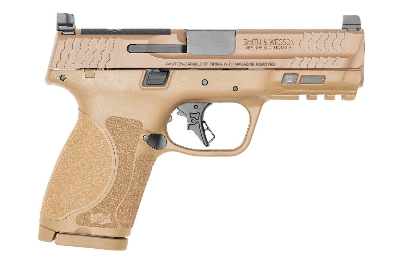 SMITH AND WESSON M&PAnd P 9mm Compact Pistol In FDE