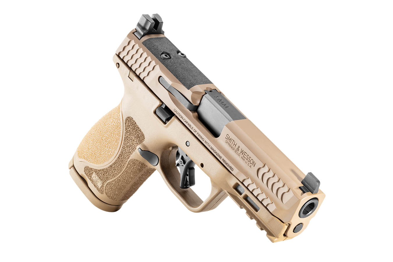 SMITH AND WESSON M&PAnd P 9mm Compact Pistol In FDE
