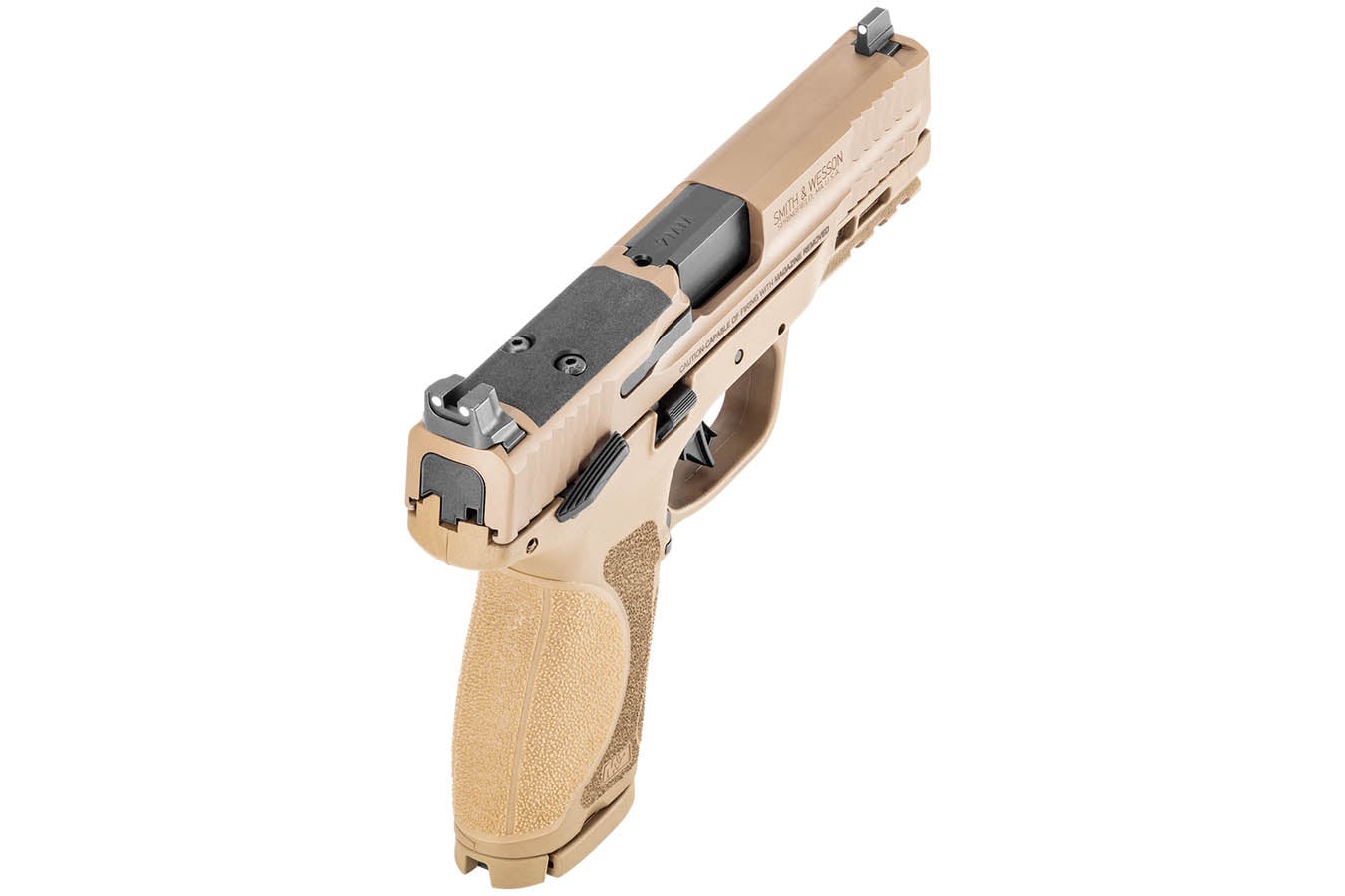 Smith & Wesson MP9 M2.0 9mm Compact Optic Ready Flat Dark Earth (FDE) Pistol with Manual Thumb Safety