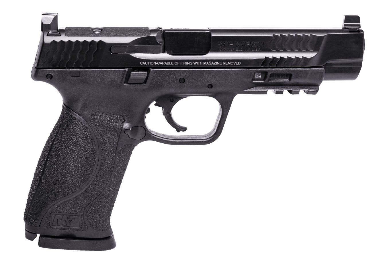 SMITH AND WESSON M&P9 M2.0 9mm Optic Ready Full-Size Pistol with Suppressor Height Night Sights and Three Magazine