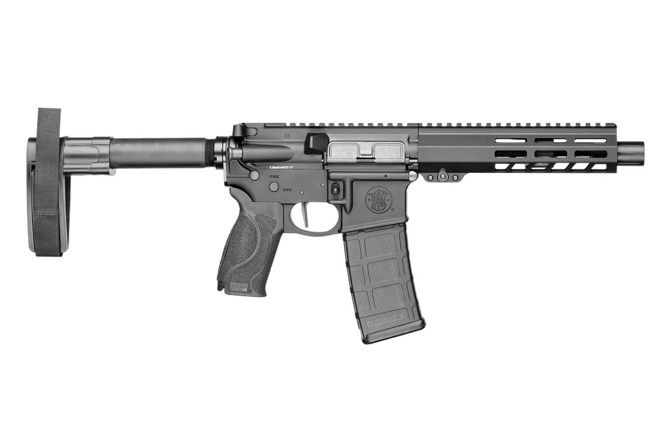 SMITH AND WESSON M&P15 5.56mm AR Pistol with Flat Trigger