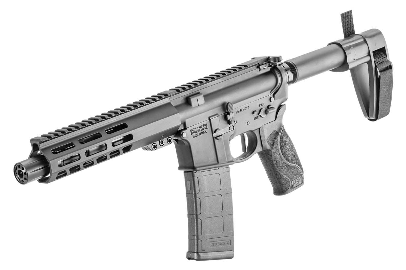 SMITH AND WESSON M&P15 5.56mm AR Pistol with Flat Trigger