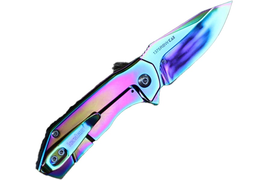 KERSHAW KNIVES Valve Rainbow Stainless Steel 2.25 Inch