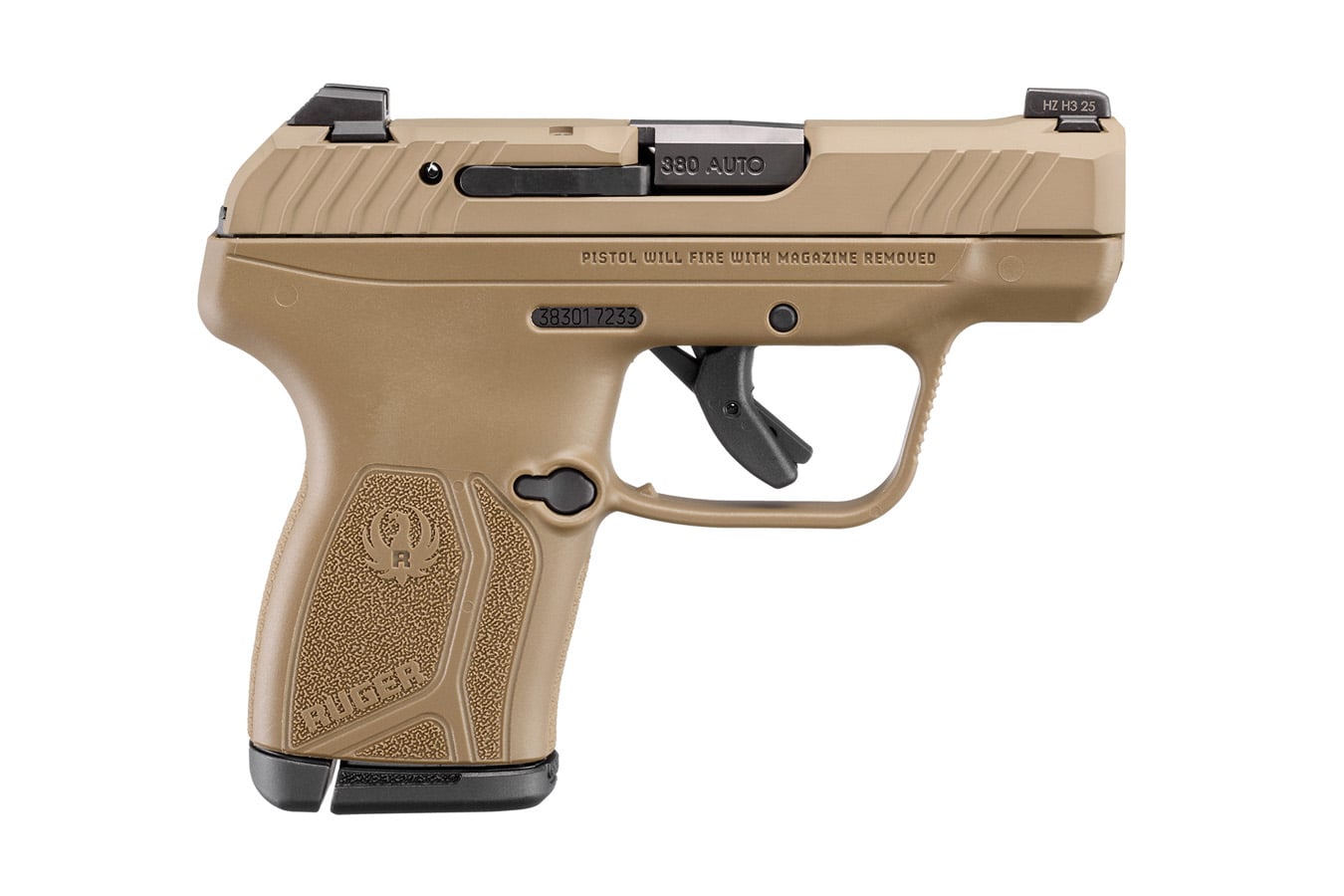 Ruger LCP Max 380 ACP Pistol with FDE Cerakote Finish