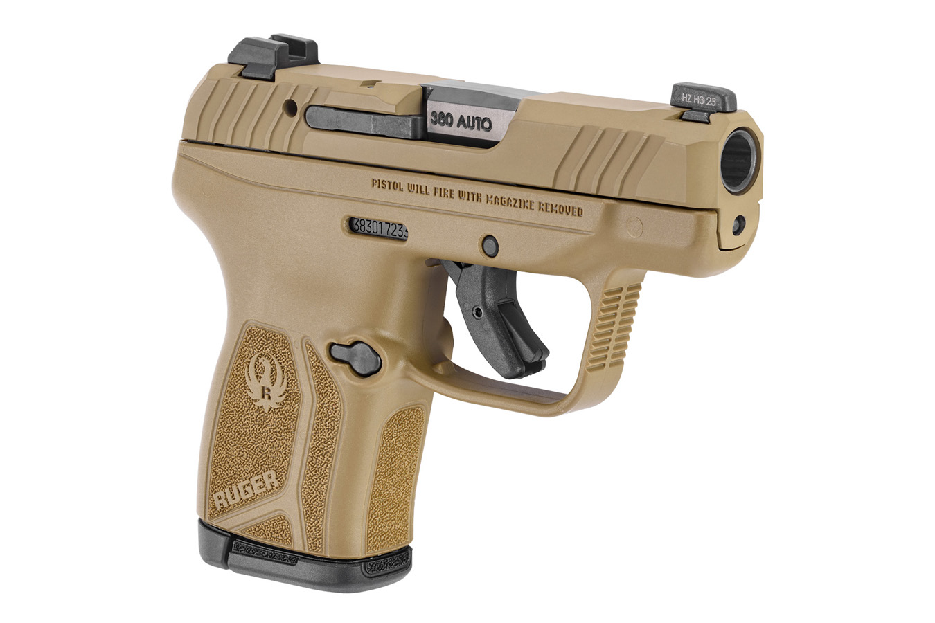 Ruger LCP Max 380 ACP Pistol with FDE Cerakote Finish