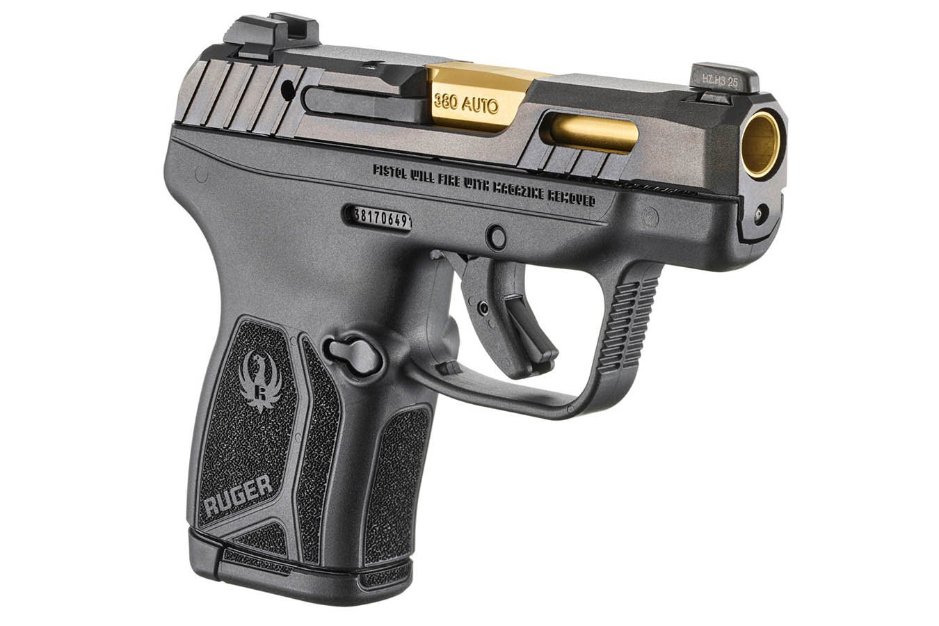 Ruger LCP MAX 380 ACP Semi-Auto Pistol with Titanium Nitride Barrel