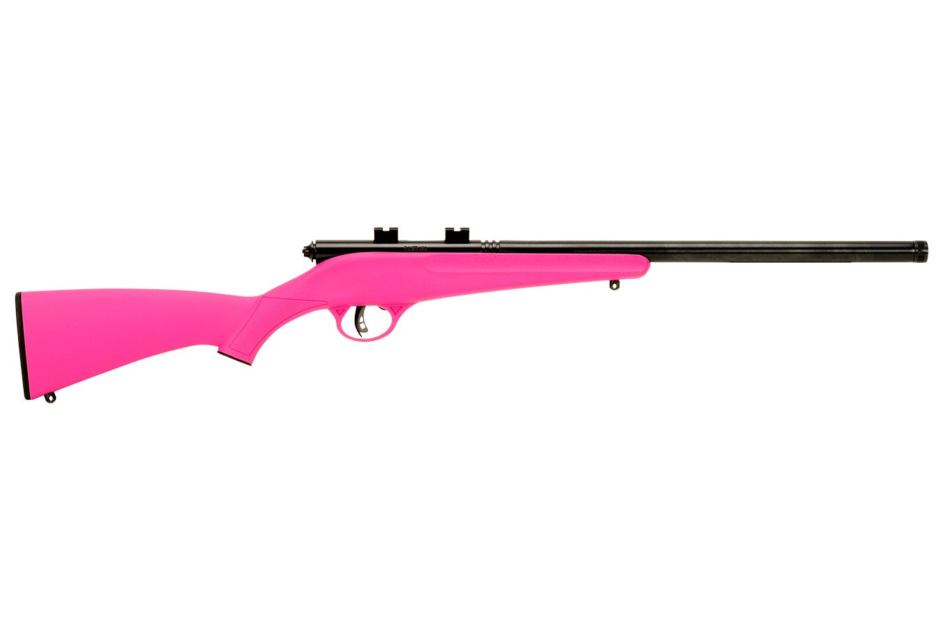 Savage Rascal 22 LR Bolt-Action Rifle with Pink Stock (Left Handed Model)