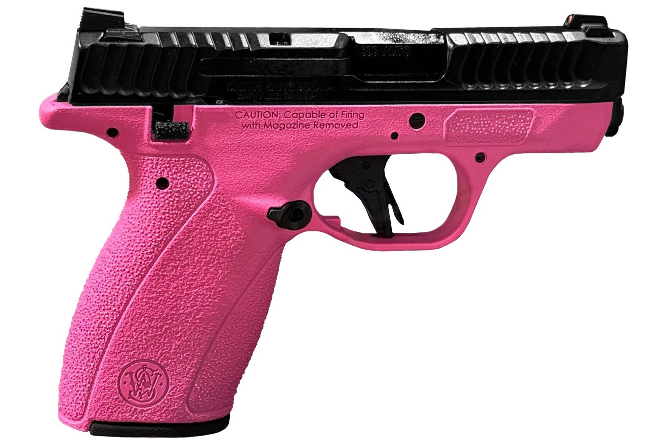 SMITH AND WESSON MP Bodyguard 2.0 380 ACP Pistol with Black Slide and Hot Pink Frame