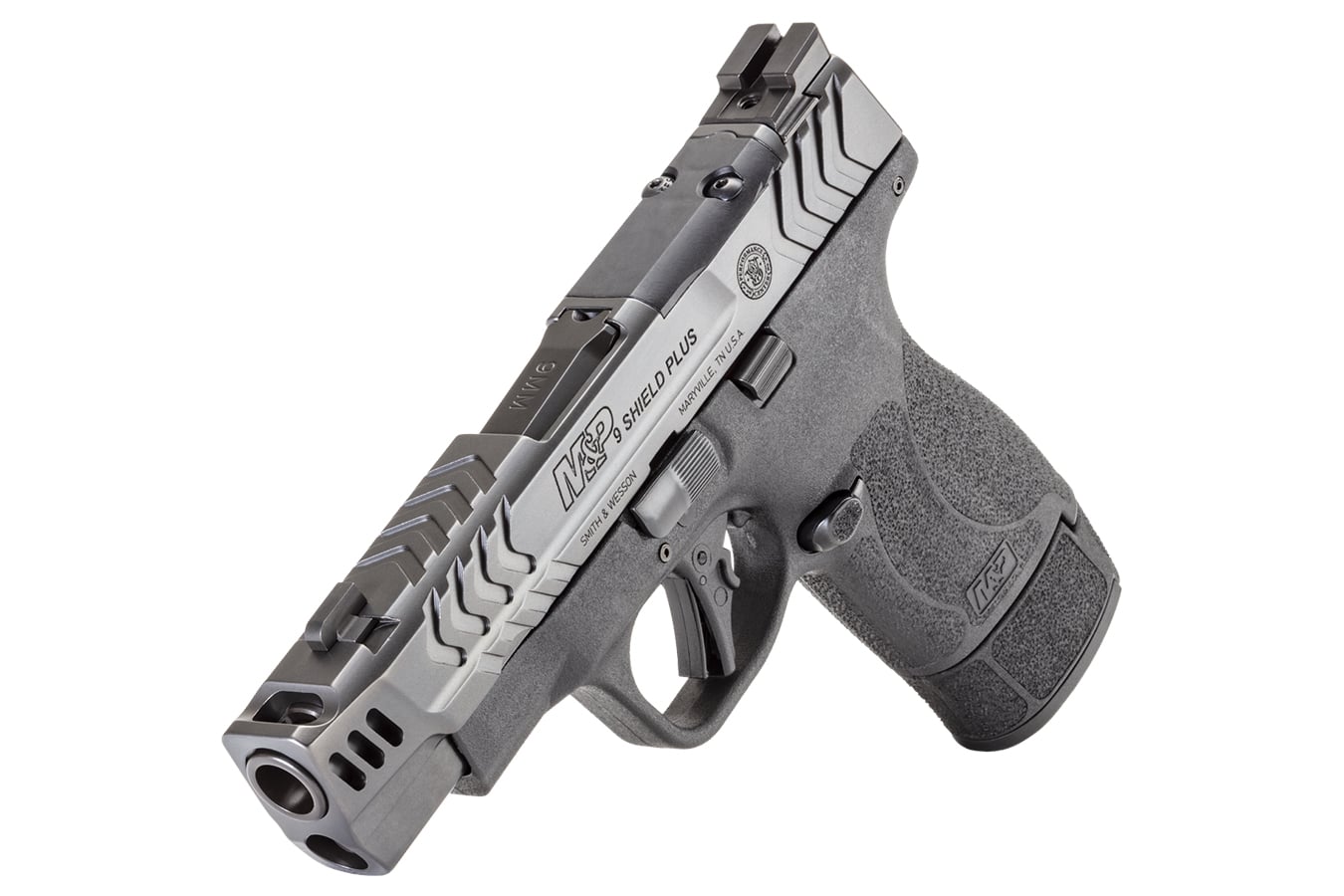 Smith & Wesson MP9 Shield Plus Carry Comp 9mm Optic Ready Performance Center Pistol with Ported
